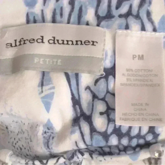 Alford Dunner Patterned Women Blouse size medium petite - Picture 3 of 3